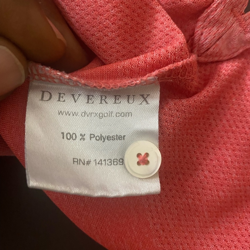 Devereux Striped Polo Golf Shirt Mens Large.in Excellent Condition - Picture 9 of 10